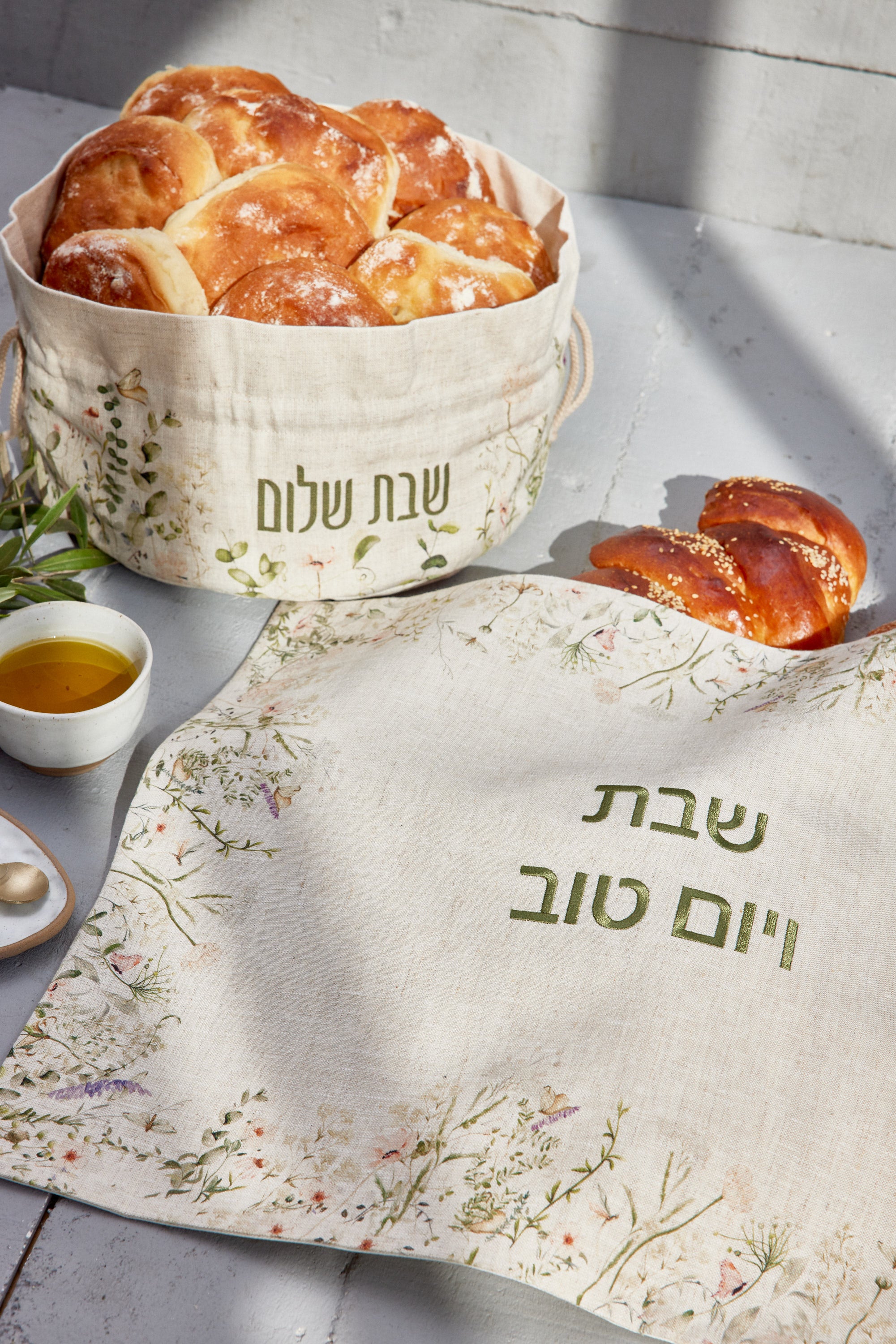 Shabbat blossom Challa basket